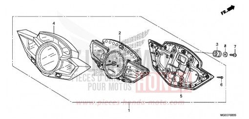 COMPTEUR VFR1200FF de 2015